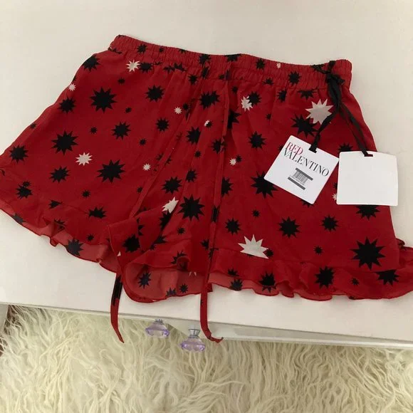 RED Valentino printed silk shorts - Picture 5 of 13